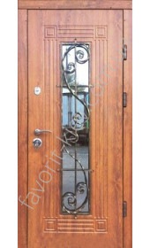Входная дверь со стеклопакетом, модель «Левадия»