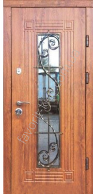 Вхідні двері зі склопакетом, модель «Левадія»