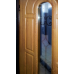 Вхідні двері зі склопакетом та ковкою, колір «золотий дуб»
