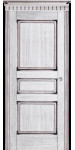 Двери №5-Д ПГ (белая патина) "Двери Беларусии"
