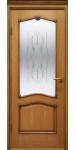 Двери Оникс ПО (янтарь, орех) со стеклом "Двери Беларусии"