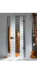 Межкомнатные двери Sklo + Glass Матрица 2 (1 сатин)