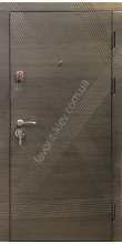 Входные квартирные двери «Аксиома», серого цвета, 1,5 мм. сталь, 80 мм. толщина полотна