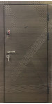 Вхідні квартирні двері «Аксіома», сірого кольору, 1,5 мм. сталь, 80 мм. товщина полотна
